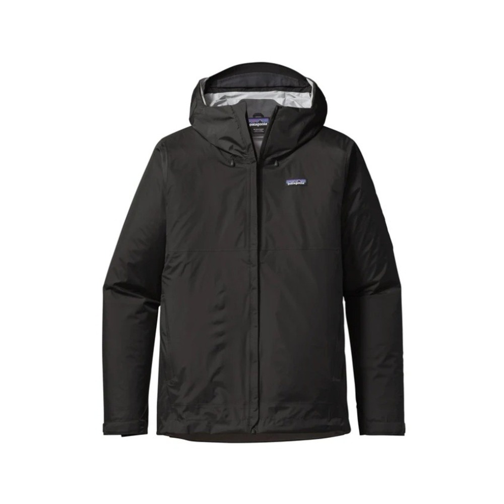 Patagonia Torrentshell Jacket H2No Waterproof Hooded Rain Coat Black Small 83802